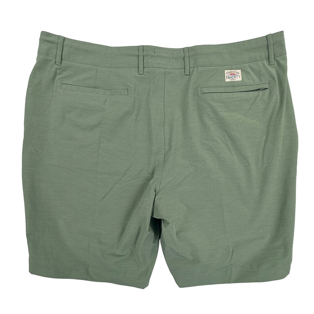 Faherty Shorts Men 40 Green All Day Hybrid Performance Stretch Drawstring Chino - Picture 3 of 11